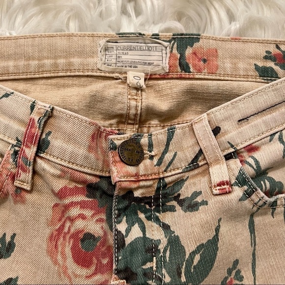 Current/ Elliott The Stiletto Jean in Haystack Floral - Picture 6 of 11